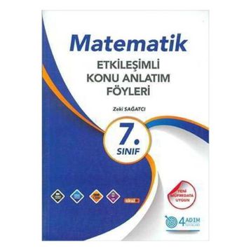 4 Adım Yayıncılık 7. Sınıf Matematik Etkileşimli Konu Anlatım Föyleri
