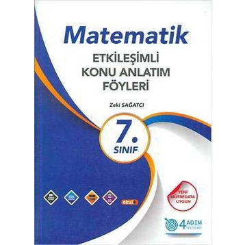 4 Adım Yayıncılık 7. Sınıf Matematik Etkileşimli Konu Anlatım Föyleri