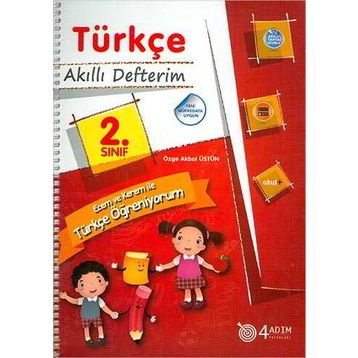 4 Adım Yayınları 2. Sınıf Türkçe Akıllı Defterim