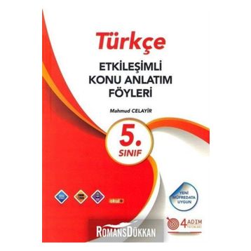 4 Adım Yayınları 5. Sınıf Türkçe Etkileşimli Konu Anlatım Föyleri