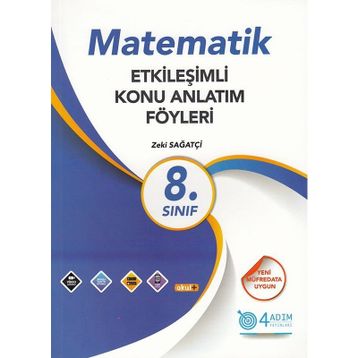 4 Adım Yayınları 8. Sınıf Matematik Etkileşimli Konu Anlatım Föyleri