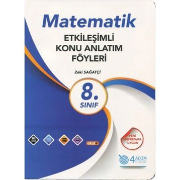 4 Adım Yayınları 8. Sınıf Matematik Etkileşimli Konu Anlatım Föyleri