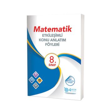 4 Adım Yayınları 8. Sınıf Matematik Etkileşimli Konu Anlatım Föyleri