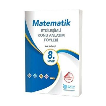 4 Adım Yayınları 8. Sınıf Matematik Etkileşimli Konu Anlatım Föyleri