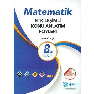4 Adım Yayınları 8. Sınıf Matematik Etkileşimli Konu Anlatım Föyleri