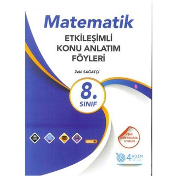 4 Adım Yayınları 8. Sınıf Matematik Etkileşimli Konu Anlatım Föyleri