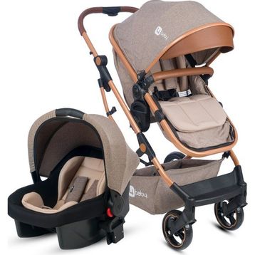 4 Baby AB 540 Kahverengi Smart Gold Travel Sistem Bebek Arabası