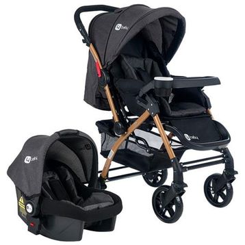 4 Baby Active Gold Siyah Çift Yönlü Bebek Arabası