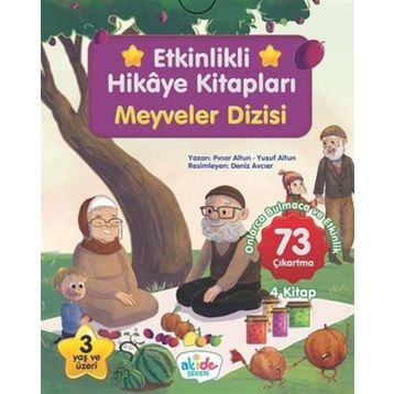 4 Kitaplı Etkinlikli Hikaye Kitapları Meyveler Dizisi Akide Şekeri Yayınları