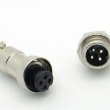4 Pin M12 Dişi Erkek Konnektör