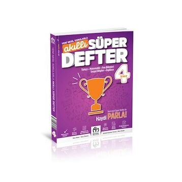 4 Sınıf Akıllı Süper Defter Tüm Dersler
