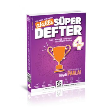 4 Sınıf Akıllı Süper Defter Tüm Dersler