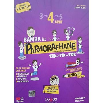 4. Sınıf Bamba İle Paragrafhane Soru Bankası - Lodos Yayınları