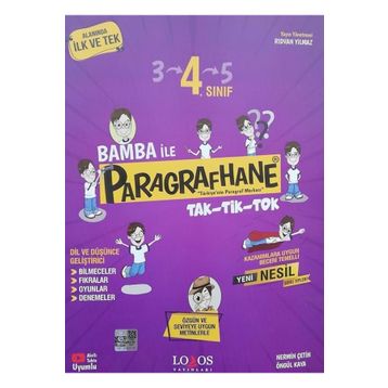 4. Sınıf Bamba İle Paragrafhane Soru Bankası - Lodos Yayınları