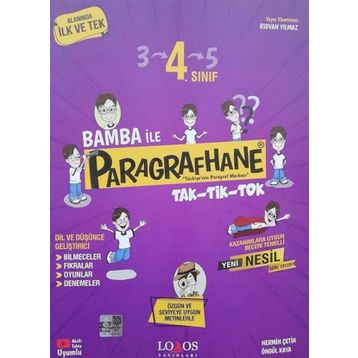 4. Sınıf Bamba İle Paragrafhane Soru Bankası - Lodos Yayınları