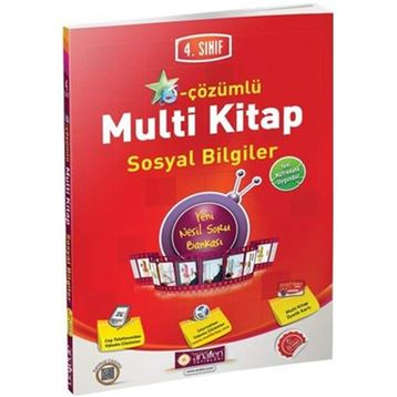 4. Sınıf E-Çözümlü Multi Kitap Sosyal Bilgiler - Kollektif