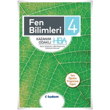 4. Sınıf Fen Bilimleri Konu Anlatımlı HBA - Tudem Yayınları