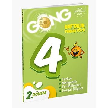 4. Sınıf Haftalık Tekrar Föyü 2. Dönem-Gong Yayınları