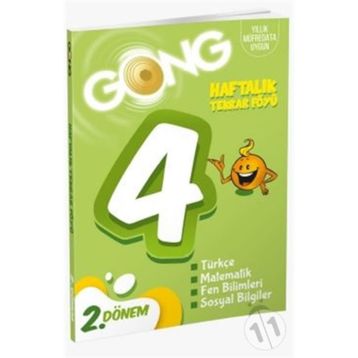4. Sınıf Haftalık Tekrar Föyü 2. Dönem-Gong Yayınları
