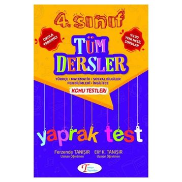 4. Sınıf Tüm Dersler Yaprak Test Tanışır Yayınları