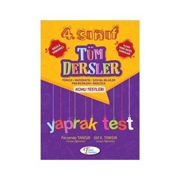 4. Sınıf Tüm Dersler Yaprak Test Tanışır Yayınları