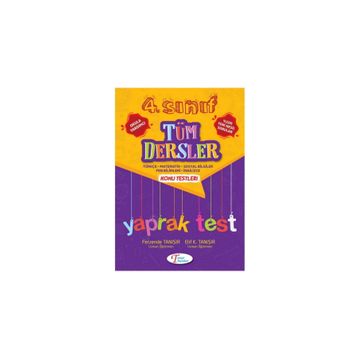 4. Sınıf Tüm Dersler Yaprak Test Tanışır Yayınları