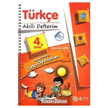 4. Sınıf Türkçe Akıllı Defterim 4 Adım Yayınları