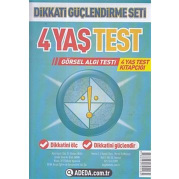 4 Yaş Test Görsel Algı Seti - 4 Yaş Test Kitapçığı - Doç. Dr. Osman Abalı