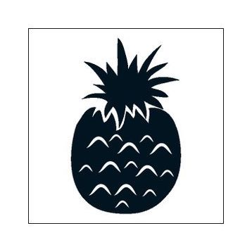 40 cm Ananas Folyo Sticker