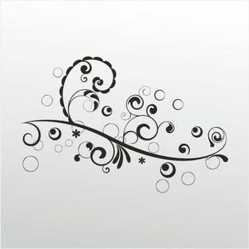 40 cm Çiçek Deseni Folyo Sticker