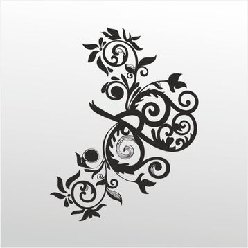 40 cm Çiçek Deseni Folyo Sticker