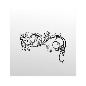 40 cm Çiçek Deseni Folyo Sticker