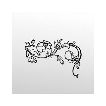 40 cm Çiçek Deseni Folyo Sticker