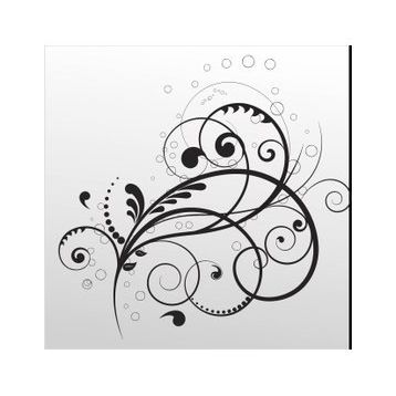 40 cm Çiçek Deseni Folyo Sticker