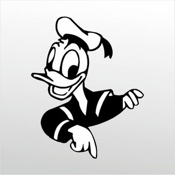 40 cm Daffy Duck Folyo Sticker