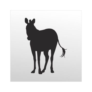 40 cm Eşek Folyo Sticker