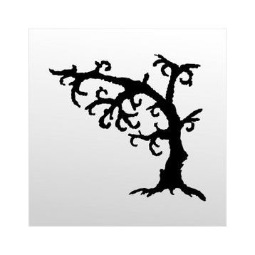 40 cm Kurumuş Ağaç Folyo Sticker