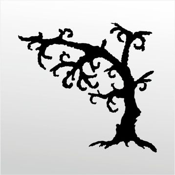 40 cm Kurumuş Ağaç Folyo Sticker
