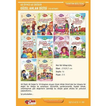 40 Öykü 40 Değer Güzel Ahlak Dizisi Seti 10 Kitap - Nezihe Ak İnci