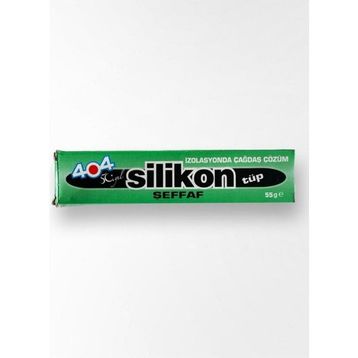 404 Silikon Siyah Şeffaf Tüp