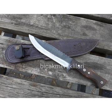 4116 Ahşap Saplı 30 cm Çelik Av Bıçağı