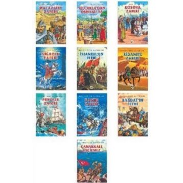 4,5,6. Sınıf Okuma Kitabı Büyük Türk Zaferleri 10 Kitap Damla Yayınevi