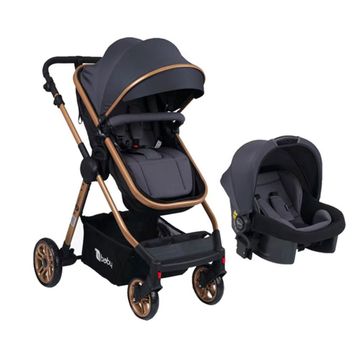 4Baby Cool Gold Travel Sistem Siyah Bebek Arabası