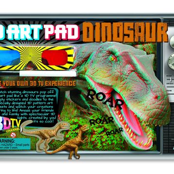 4M 3D Art Pad Dinosaur / 3D Dinozor