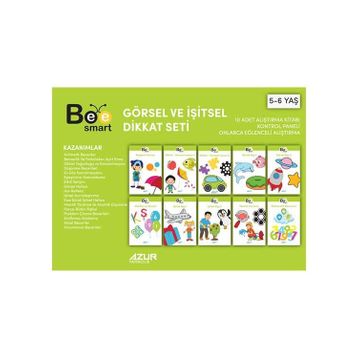 5-6 Yaş Görsel ve İşitsel Dikkat Seti-Bee Smart