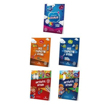 5 Kitap 5-7 Yaş Okul Öncesi Aktivite Seti