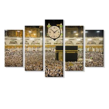 5 Parçalı Kabe Kanvas Tablo