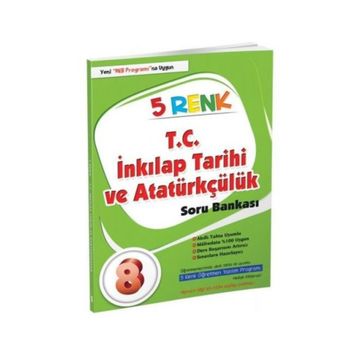 5 Renk Yayınları 8.Sınıf İnkılap Tarihi Ve Atatürkçülük Soru Bankası
