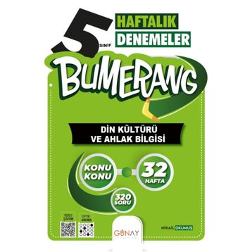 5. Sınıf Bumerang 32 Haftalık Din Kültürü ve Ahlak Bilgisi Soru Bankası