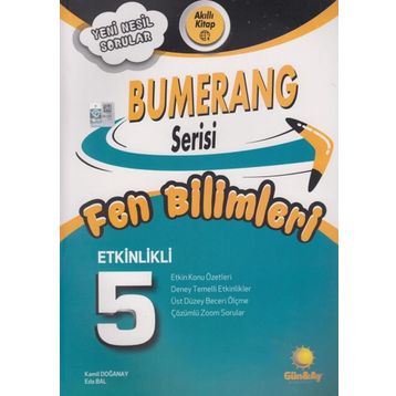 5. Sınıf Bumerang Etkinlikli Fen Bilimleri Günay Yayınları